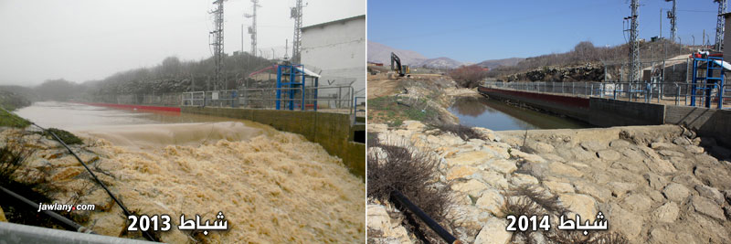 سد أبو سعيد خال من المياه - مقارنة بين حالة السد هذا العام ونفس الفترة من العام الماضي