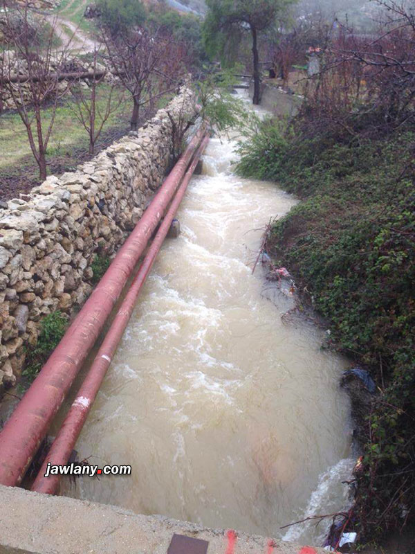 صوره لنهر سعار في منطقه راس النبع  - تصوير جولان حلبي